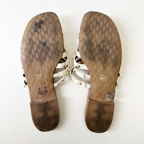 Sam Edelman Brea Studded Leather Slide Sandal Modern Ivory Size 7.5 - Picture 11 of 13
